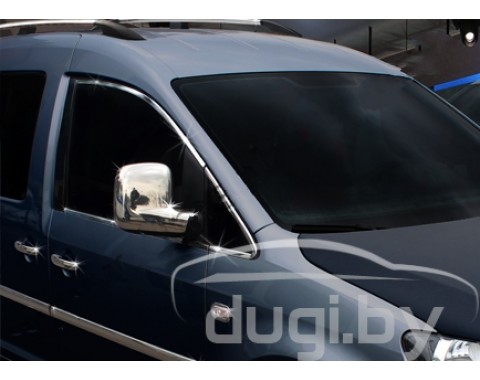 Хром накладки на зеркала (abs) для Caddy (2004-2010)